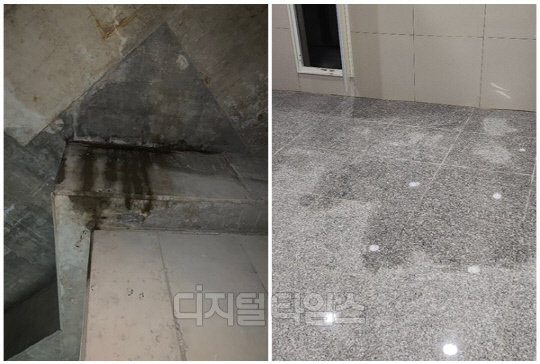 경남기업이 시공한 '용인 경남아너스빌 디센트'에서 부실시공 문제가 발생해 논란이 거세지고 있다. 해당 사진은 지난 31일 진행된 입주자 사전점검 당시의 모습이다. [디지털타임스 DB]